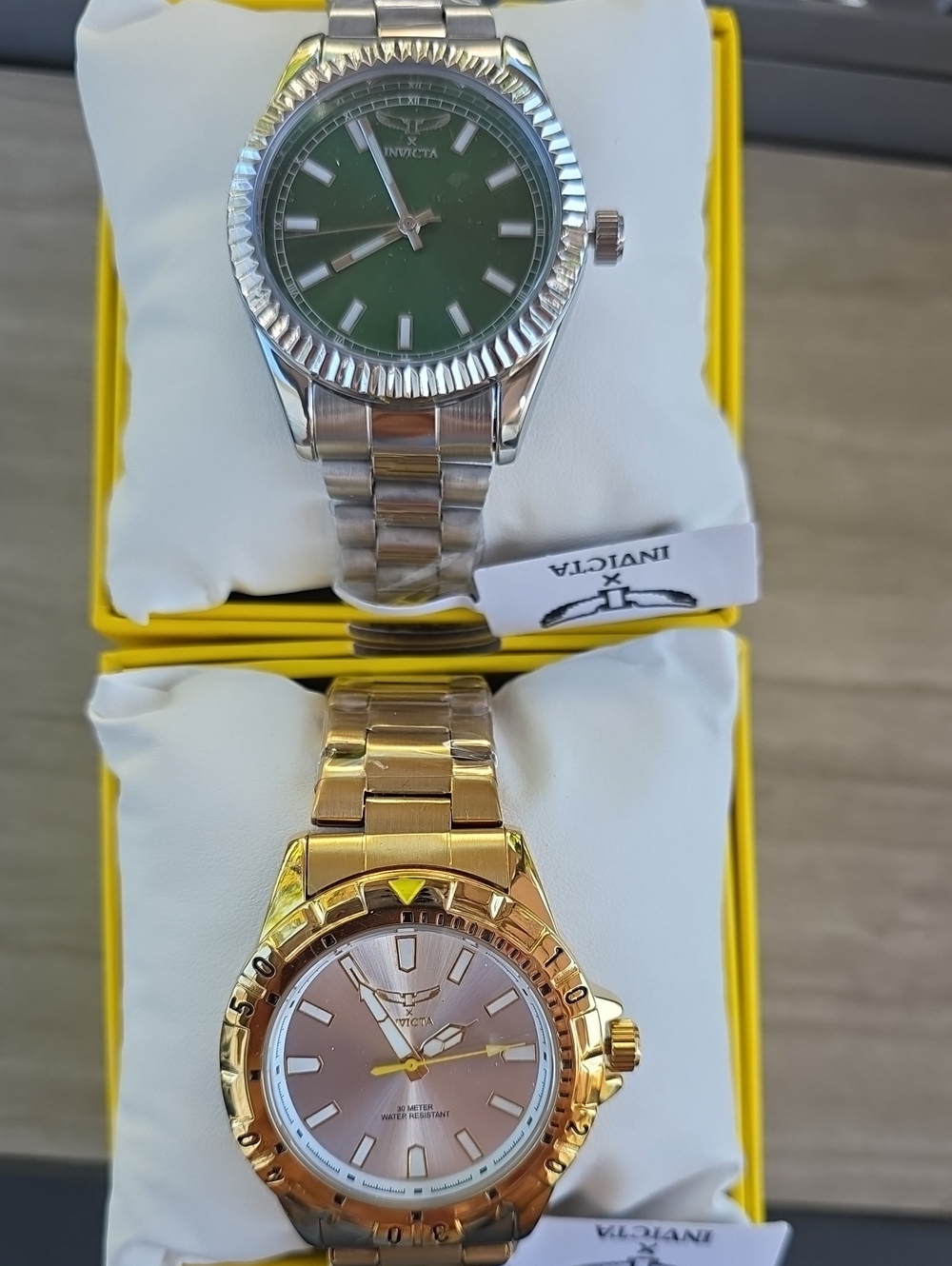 740.  Pair Of Invicta Men's Stainless Steel Watches